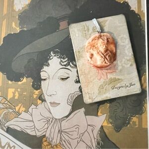 Hand painted Metallic Pendant
